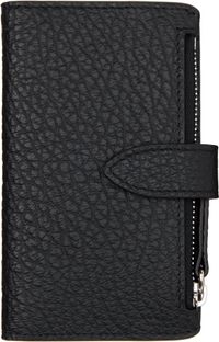 Maison Margiela Black Four Stitches Zip Card Holder