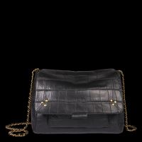 Jerome Dreyfuss - Sac porté en cuir embossé - Taille Unique - Noir