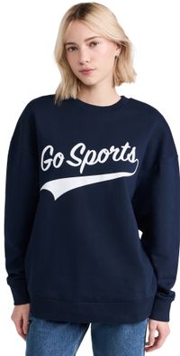 Favorite Daughter Go Sports Sweatshirt Navy M