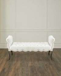 Rebecca Tufted Bench, 61"