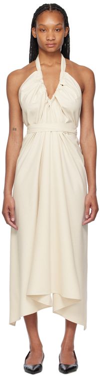 Baserange Off-White Node Maxi Dress