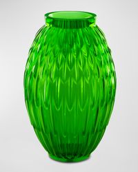Green Meadow Plumes Vase