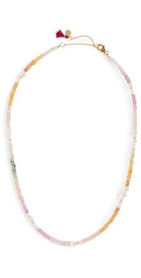 SHASHI Ella Gemstone Necklace Pink One Size