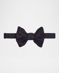Men's Medallion Mulberry Silk Bow Tie