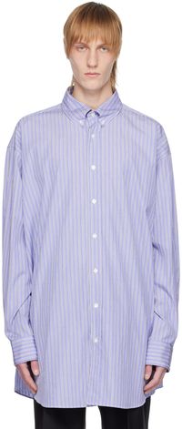 Maison Margiela Blue Striped Shirt