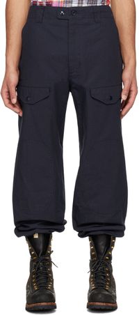 Engineered Garments Navy Drawstring Cargo Pants