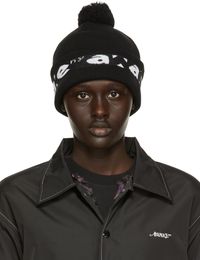 Awake NY Black Block Out Logo Beanie