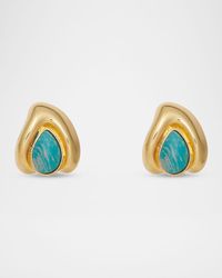 Laurel Button Earrings