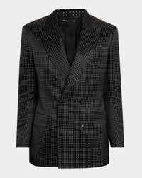 Men's Duchesse Polka Dot Jacquard Dinner Jacket