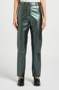 The Label Edition - Pantalon droit taille haute - Taille M - Vert