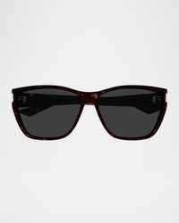 Square Logo-Print Sunglasses