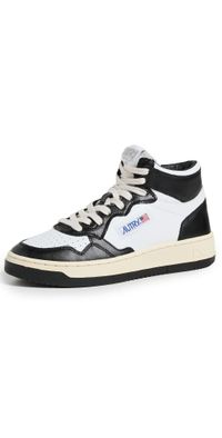 Autry Medalist High Top Sneakers Wht/Bk 35