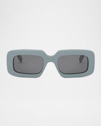 Men's Triomphe Acetate Rectangle Sunglasses