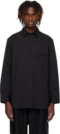 Y-3 Black Pleated Pocket Shirt