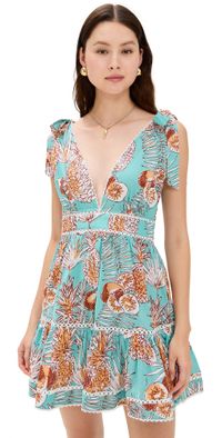 Poupette St Barth Cara Mini Dress Mint Karibia L