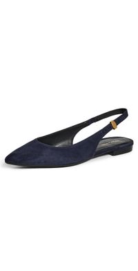 Veronica Beard Shina Flats Navy 9