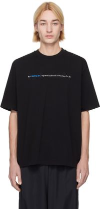 BAPE T-shirt décontracté noir à image à logo contrastée