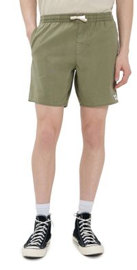 Rhythm Classic Linen Jam Shorts 7 Olive 30