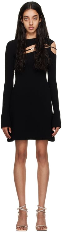 MACH & MACH Black Georgia Minidress