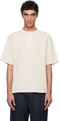 nanamica Off-White Henry Neck Thermal Sweat Henley