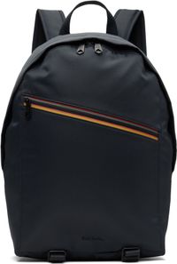 Paul Smith Sac à dos bleu marine en polyester recyclé à rayures Artist
