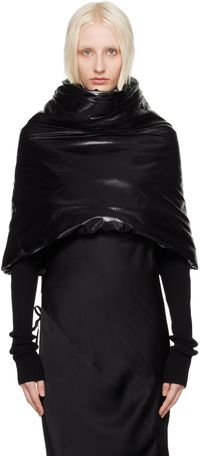 Rick Owens Écharpe de style col noire - Porterville