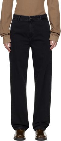 Carhartt Work In Progress Black Pierce Pant Straight Jeans