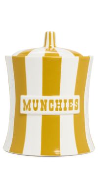 Jonathan Adler Vice Munchies Canister Yellow/White One Size
