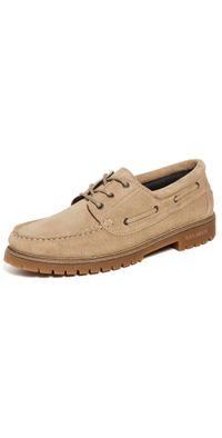 Les Deux Taylor Suede Boat Shoes Light Sand 41