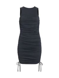 Women's Katherine Ruched Minidress - Black - Size 12