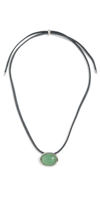 Luv Aj Sunset Stone Cord Necklace Silver One Size