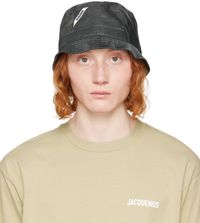 JACQUEMUS Chapeau bob Ovalie noir - Le chouchou