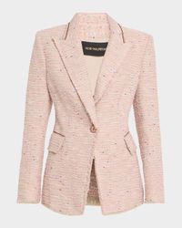 Fiorellie Chain-Trim Tweed Jacket