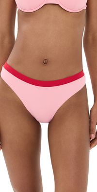 STAUD Gemma Bikini Bottoms Sweetheart/Cherry XL