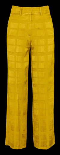 Momoni - Pantalon large jacquard - Taille 46 - Marron