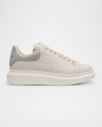 Pebbled Leather Oversized Sneakers