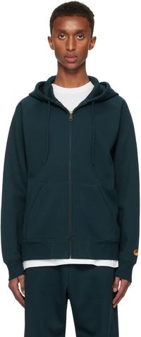 Carhartt Work In Progress Pull à capuche bleu - Chase