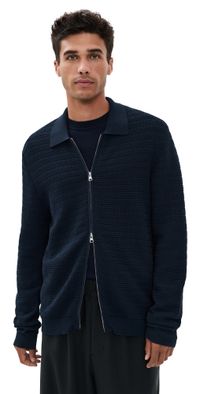 NN07 Gustav Zip Top Navy Blue XXL