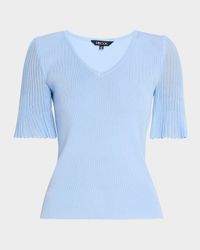 Ribbed Flutter-Sleeve Heritage Fit Tunic