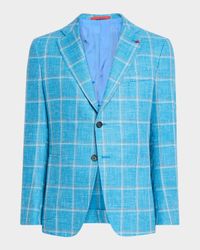 Men's Windowpane Sport Coat