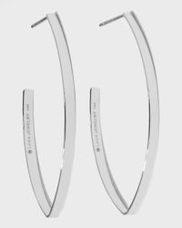 Small Flat Blake Hoop Earrings