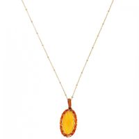 Nilai - Colliers plaqué or chakra - Taille Unique - Jaune