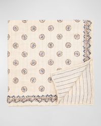 Men's Silk Geometric Pocket Square