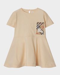 Girl's Riley EKD Logo-Print Dress, Size 6M-2