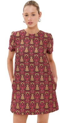 La DoubleJ Mini Swing Dress Herald Jacquard M
