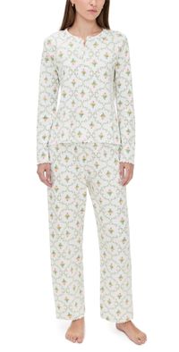 Hill House Home The Olivia Pants Pajama Set Pastel Trellis L