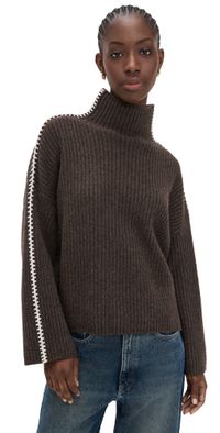 rag & bone Ingrid Wool Turtleneck Brown XXS