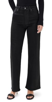 PAIGE Coated Anessa Jeans Black Fog Luxe Coating 34