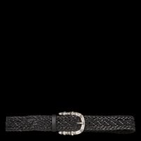Ba&sh - Ceinture en cuir tressée - Taille 90 - Noir