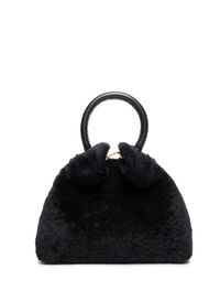 Elleme - Sac baozi en shearling - Taille Unique - Noir